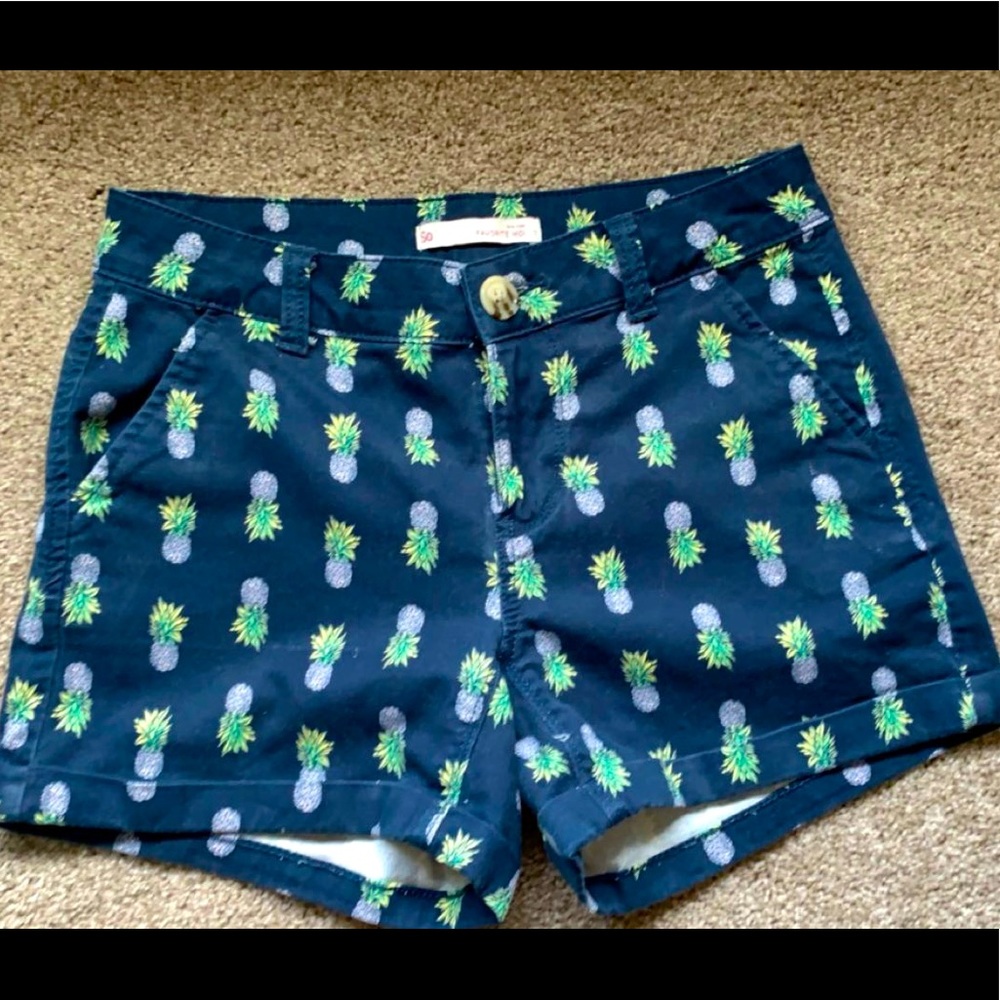 Navy low rise short